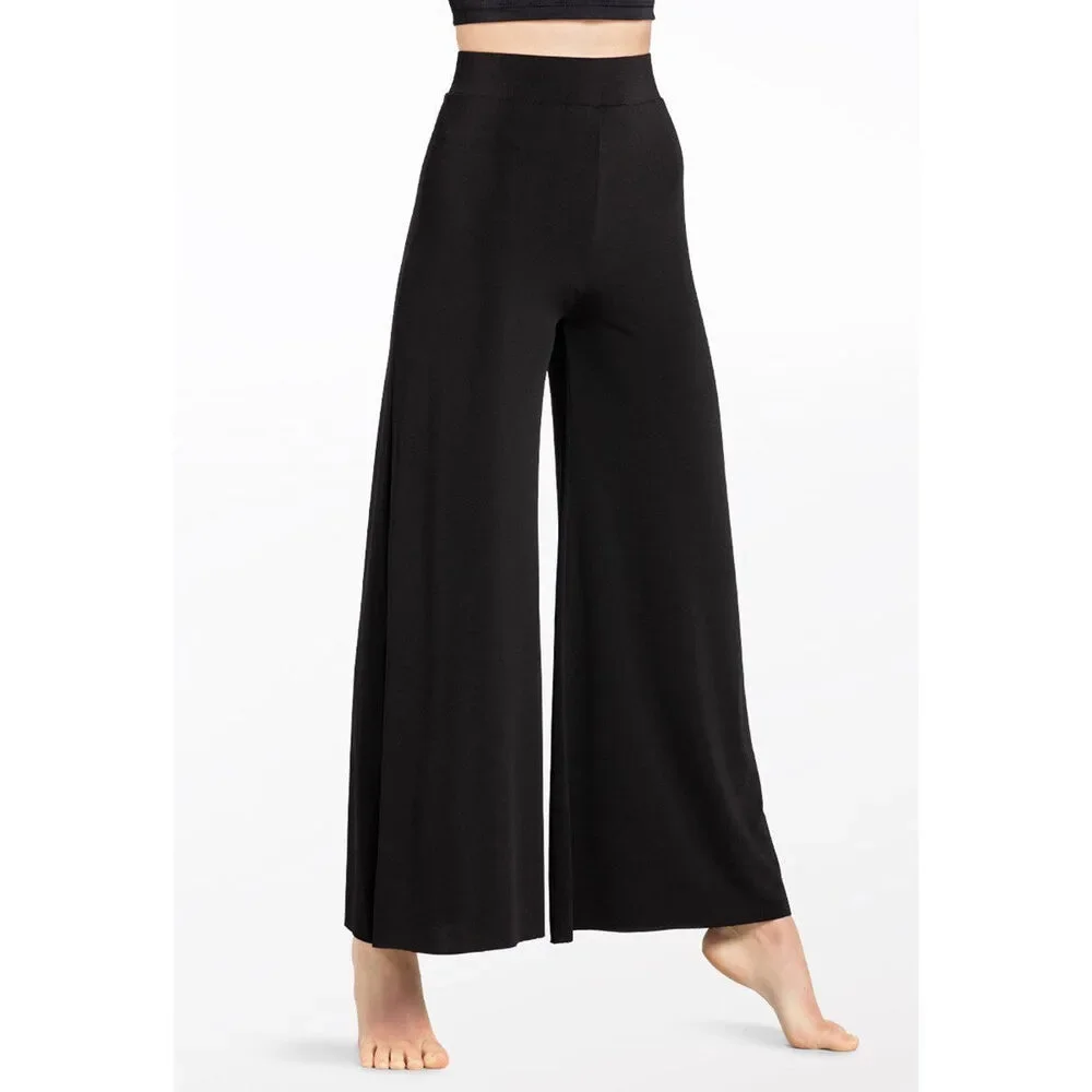 Pre-Owned Dance Wide Leg Pants Balera MJ12612 Small Adult Black Jazz Tap